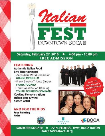 Boca Raton Italian Festival 2016 - Mediterranean Culture Magazine www.mediterraneanculture.com